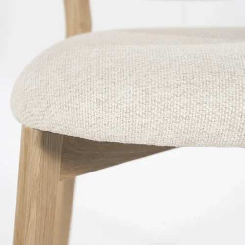 Eetkamerstoel Mikky Naturel - Beige - Afbeelding 7
