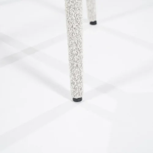 Eetkamerstoel Fika Bouclé - kleur Beige - Afbeelding 7