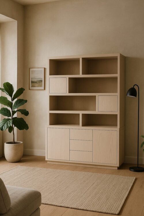 Opbergkast Helsinki Eikenhout 200 x 220 cm - Taupe - Afbeelding 2