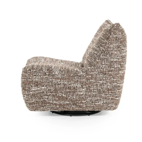 Draaibare Fauteuil Loys - Bruin - Afbeelding 4