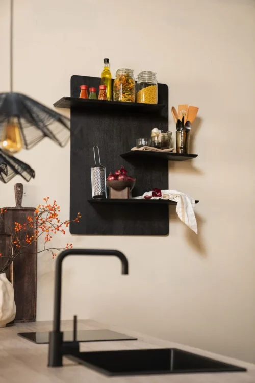 Wandplank Seco Zwart - 90 x 60cm - Afbeelding 4