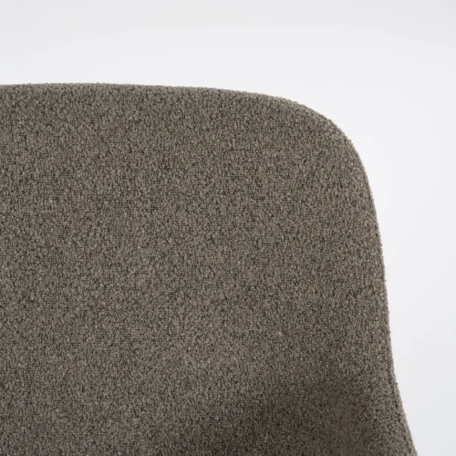Eetkamerstoel Fika Bouclé - kleur Bruin - Afbeelding 8