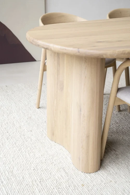 Organische Eettafel Josh 250 x 110 cm- kleur Naturel - Afbeelding 10
