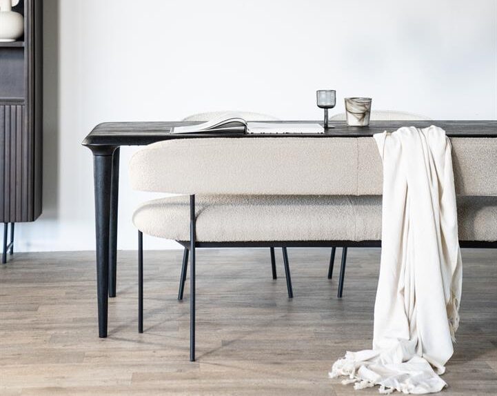 Eettafel Jiska Mangohout Zwart - 250cm - Afbeelding 12