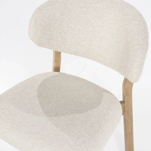 Eetkamerstoel Mikky Naturel - Beige - Afbeelding 6