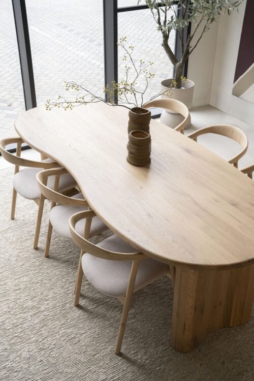 Organische Eettafel Josh 250 x 110 cm- kleur Naturel - Afbeelding 12