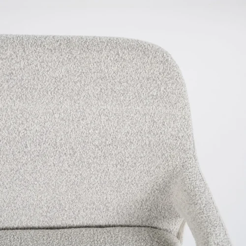 Eetkamerbank Fika Bouclé - kleur Beige - Afbeelding 7