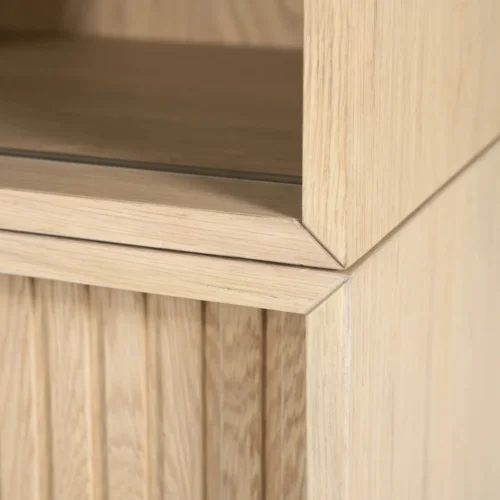 Boekenkast Milo Eikenhout en Eiken fineer 180 x 173 cm - Naturel - Afbeelding 5