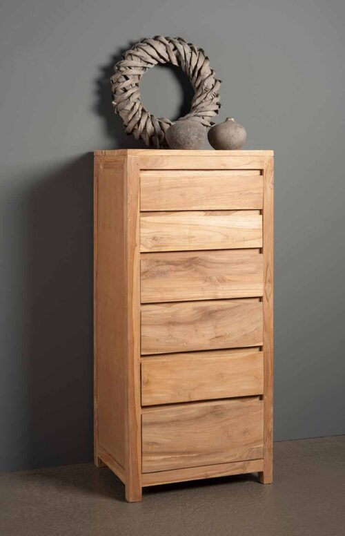 Ladekast Corona Teak met 6 laden - Afbeelding 3