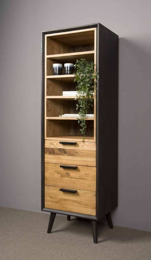 Boekenkast Bresso Eiken 174 x 55 cm - Afbeelding 3