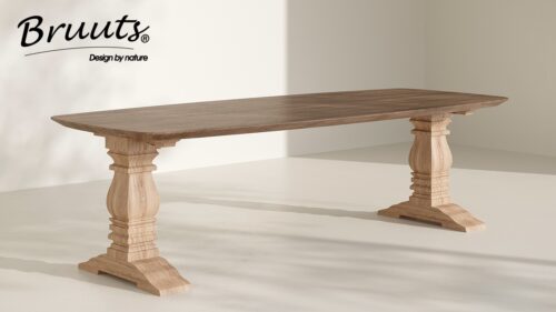 Deens Ovaal Verjongde Rand - Elmwood - Kloosterpoot Hout - Silky Maple - Afbeelding 2
