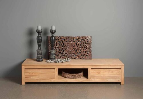 TV-meubel Corona Teak met 2 laden 180 cm - Afbeelding 3
