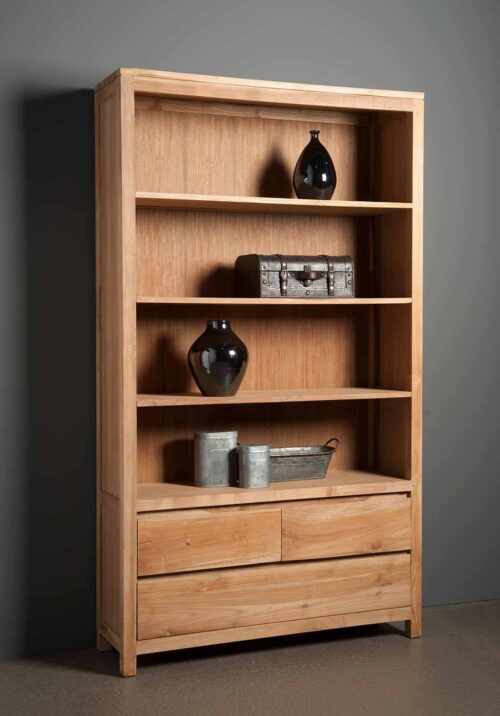 Boekenkast Corona Teak 210 x 120 cm - Afbeelding 3