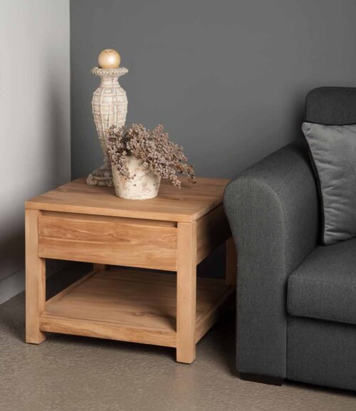 Bijzettafel Corona Teak 60 x 60 cm - Afbeelding 3