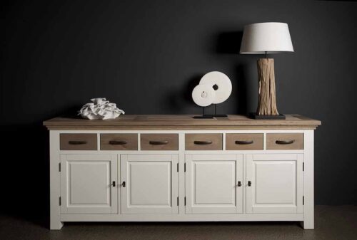 Dressoir Parma 220 cm - Wit - Afbeelding 5
