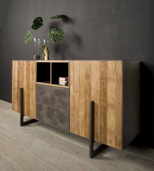 Dressoir Ora Gerecycled Teakhout 167 cm - Afbeelding 3
