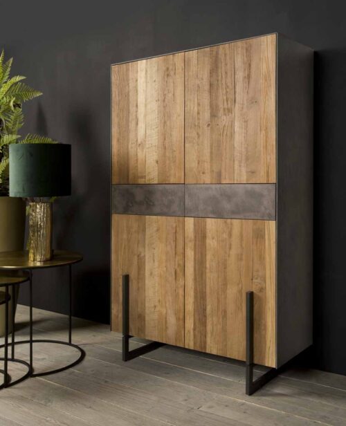 Opbergkast Ora Gerecycled Teak 182 cm - Afbeelding 5