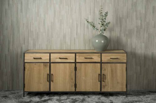 Dressoir Luna Eiken - 200 cm - Afbeelding 3