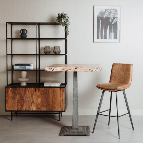 Barkruk Pamplona - Cognac (zithoogte 75 cm) - Afbeelding 3