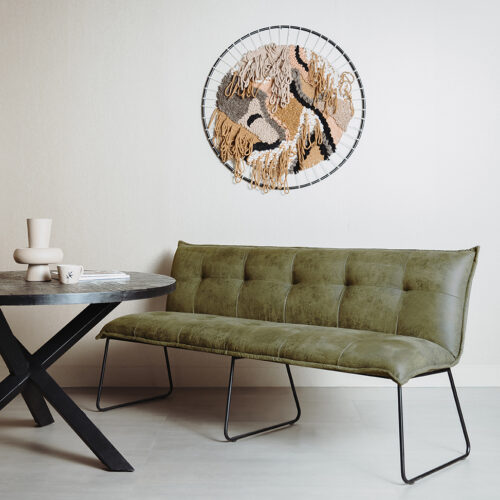 Eetkamerbank Seda 155 cm - Groen - Afbeelding 3