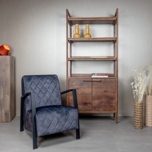 Fauteuil Villa Velvet - Antraciet - Afbeelding 4
