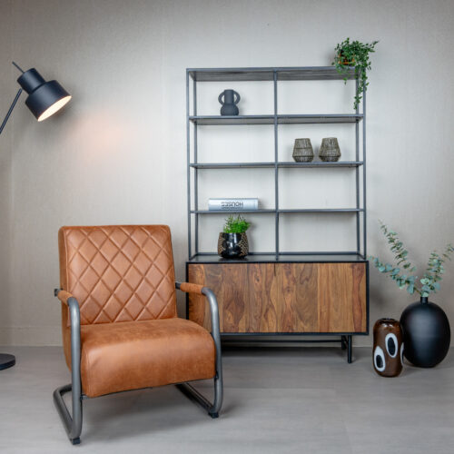 Fauteuil Civo PU - Cognac - Afbeelding 4