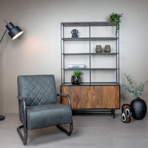 Fauteuil Civo PU - Antraciet - Afbeelding 4