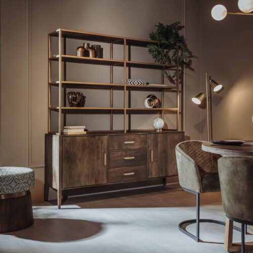 Wandkast Belvedere Mangohout 200 x 180 cm - Afbeelding 3