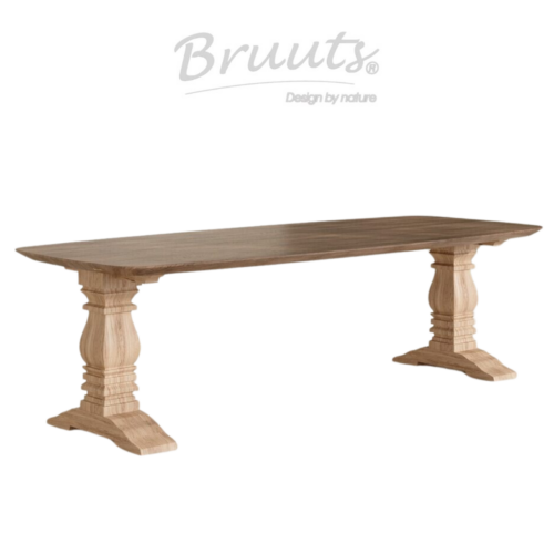 Deens Ovaal Verjongde Rand - Elmwood - Kloosterpoot Hout - Silky Maple