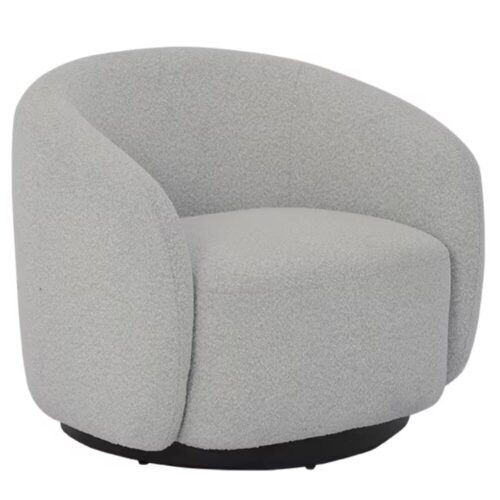 Draaifauteuil Belfast Bouclé - Grijs