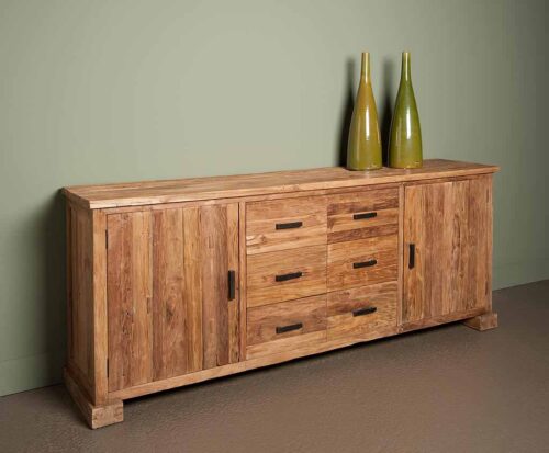 Dressoir Lorenzo met 2 deuren en 6 laden - Afbeelding 3