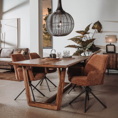 Eettafel Dimaro Sheeshamhout 200 cm - Afbeelding 5
