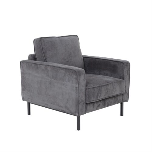 Fauteuil Norwich Rib - Donkergrijs