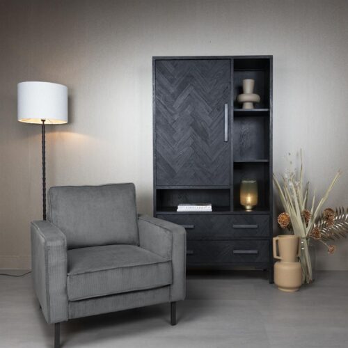 Fauteuil Norwich Rib - Donkergrijs - Afbeelding 2