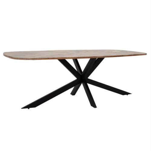Eettafel Silvi Deens ovaal Mangohout Naturel - 180cm