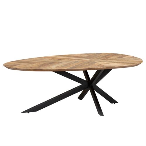 Organische Salontafel Pianella Mangohout 130cm - Bruin