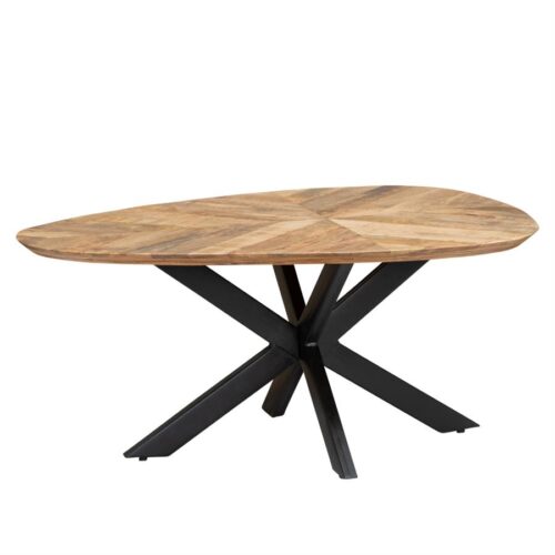 Organische Salontafel Pianella Mangohout 90cm - Bruin