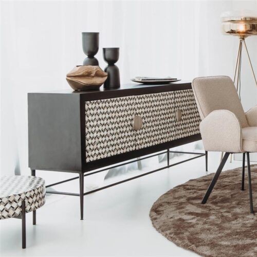 Dressoir Brendola Bone inlay - 160 cm - Afbeelding 2