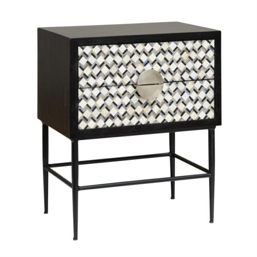 Nachtkastje Brendola Bone inlay 60 x 40 cm