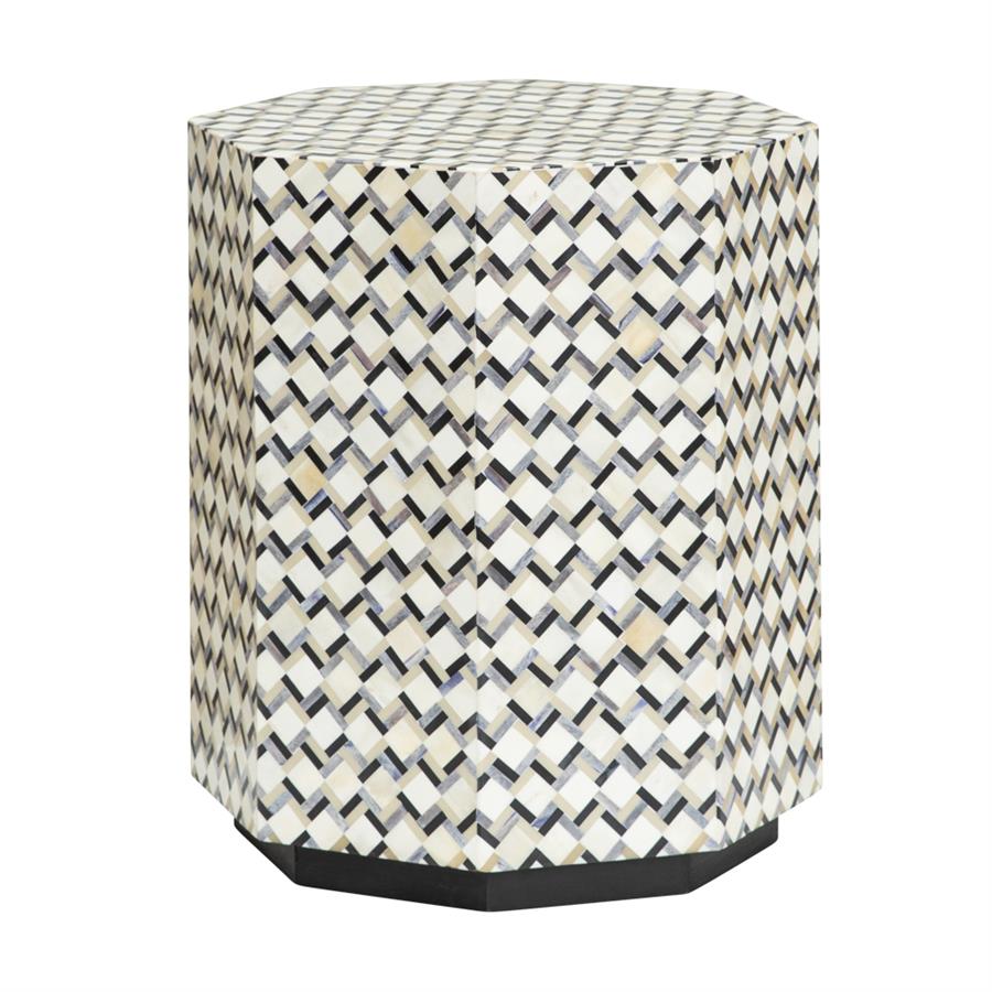 Bijzettafel Brendola Bone inlay 45 x 45 cm