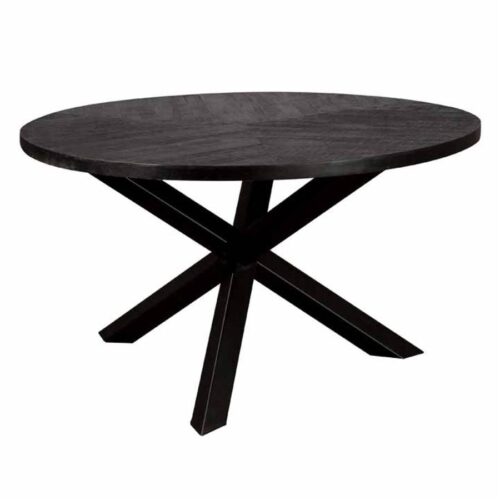 Ronde Eettafel Viola 130cm - Zwart