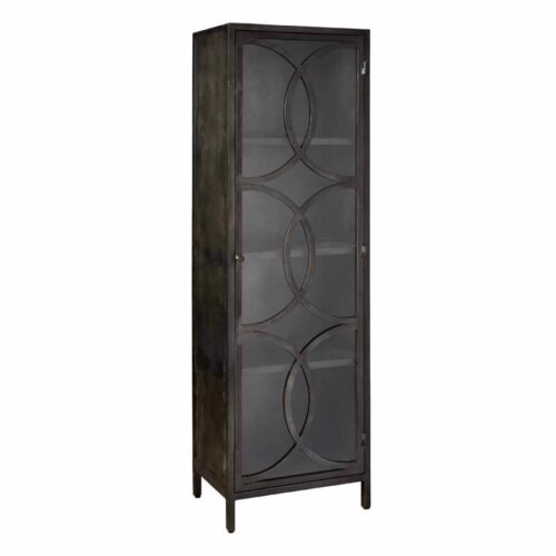 Opbergkast Stelvio Gun Metal 1 deur