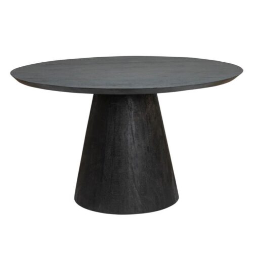 Ronde Eettafel Premana Mangohout Zwart - 130cm