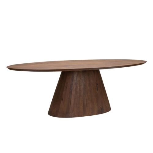 Ovale Eettafel Premana Mangohout Bruin - 240cm