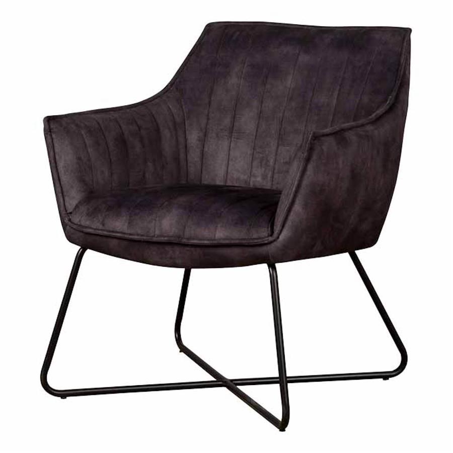 Fauteuil Monte Velvet - Antraciet - Afbeelding 2