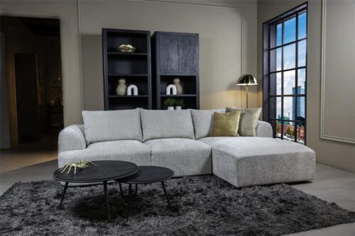 2,5-zits Lounge/Hoekbank Canterbury - Licht grijs (Lounge Rechts) - Afbeelding 3