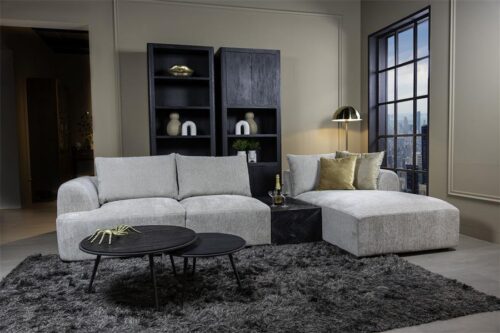 2,5-zits Lounge/Hoekbank Canterbury - Licht grijs (Lounge Rechts) - Afbeelding 2