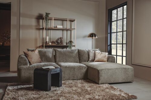 2,5-zits Lounge/Hoekbank Canterbury - Taupe (Lounge Rechts) - Afbeelding 3