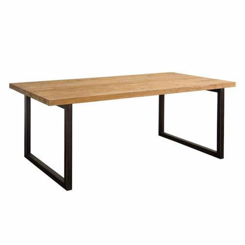 Eettafel Lucca Teak met metalen poten - 200 cm