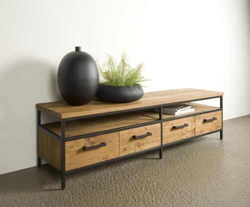 TV-meubel Livorno Teak 180 cm - Afbeelding 2